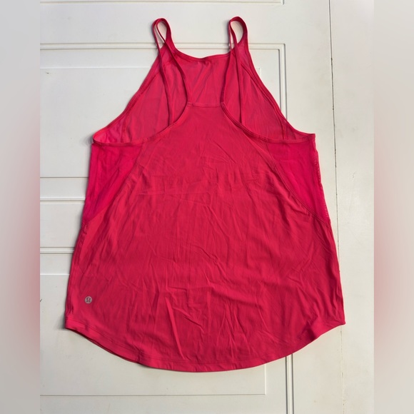 Lululemon Women’s Sz 8 Pink Heartthrob Run Off Tank Top Workout Shirt - Picture 4 of 6